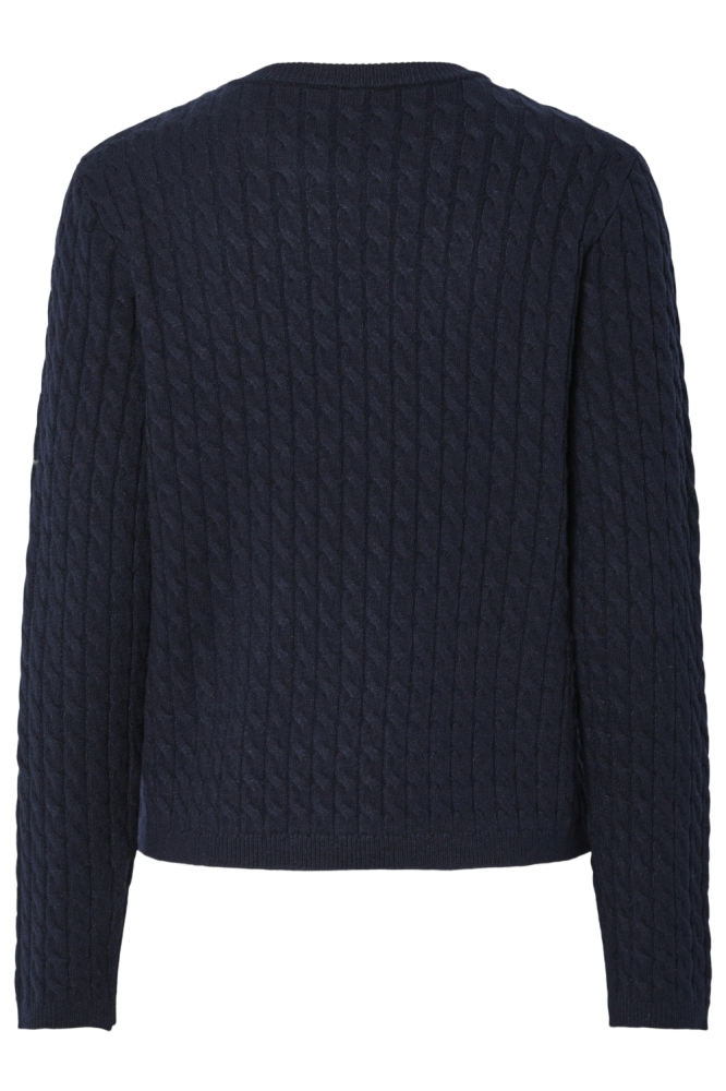 PCFIA LS CABLE KNIT NOOS BC 17158899 MARITIME BLUE
